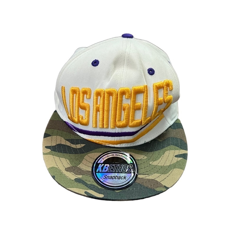 3/$30 ☀️ NBA Los Angeles Lakers Basketball SnapBack Hat Camo